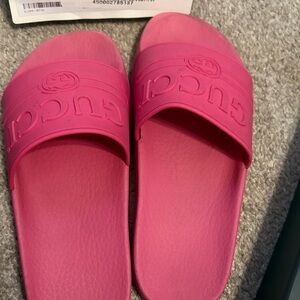 Gucci Vibrant Pink Women's Slide Sandals